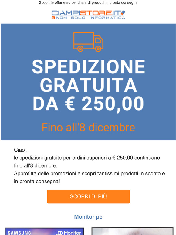 Scopri le promozioni Ciampistore della settimana