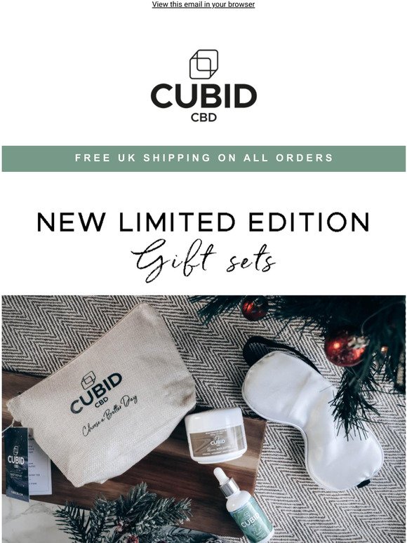 NEW Limited edition CUBID CBD gift sets ✨