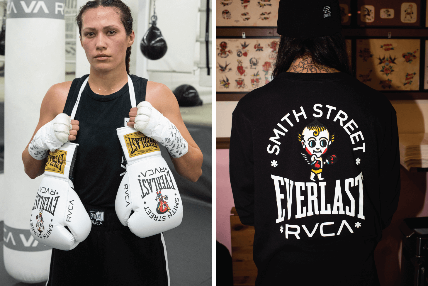 rvca everlast boxing gloves