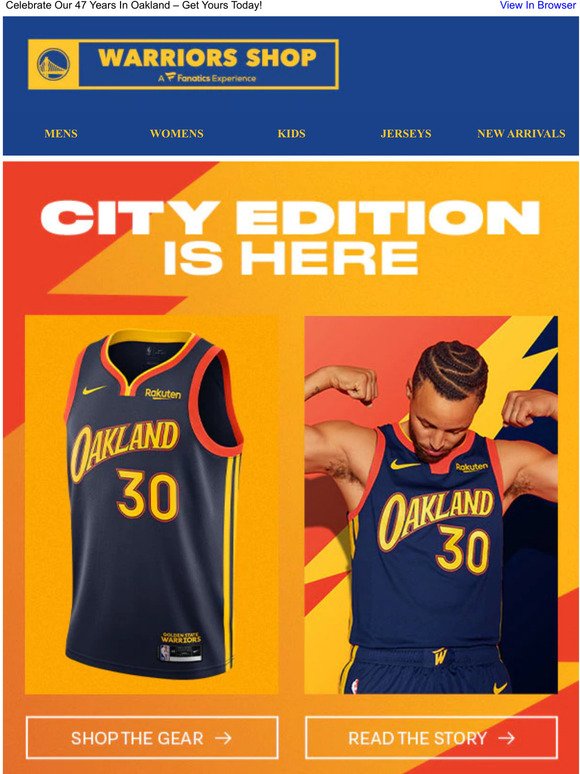 Stephen Curry Golden State Warriors Nike Toddler 2020/21 Swingman Jersey  Navy - City Edition Oakland Forever