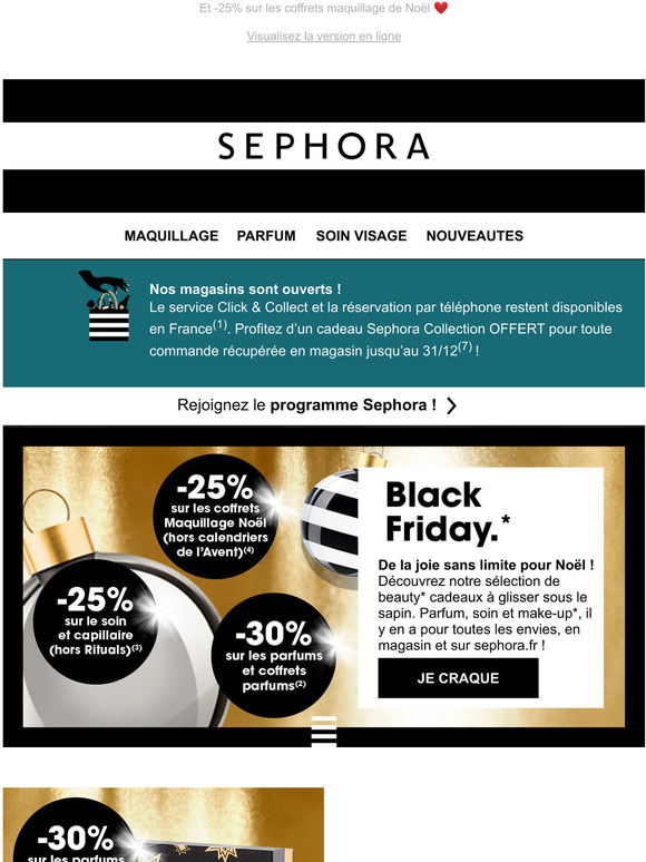 Coffrets maquillage Sephora : notre sélection pour Noël