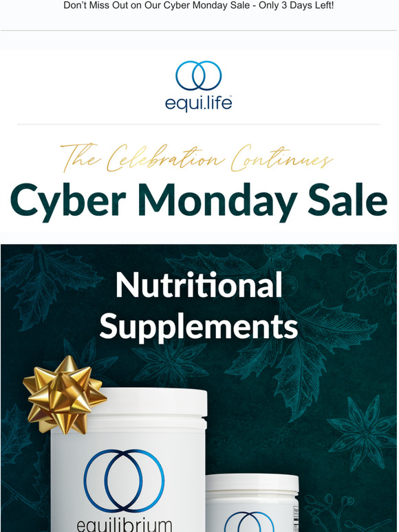 Equilibrium Nutrition Ambassador Offer 3 Days Left for our Biggest