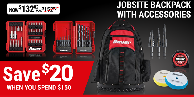 bauer jobsite backpack