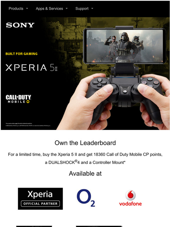 Sony Mobile Uk Xperia 5 Ii Free Gaming Bundle Special Offer Milled