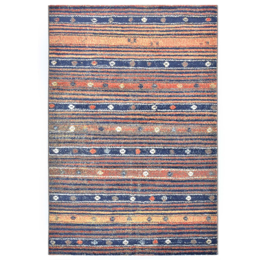 Dywan, niebiesko-pomarańczowy, 160 x 230