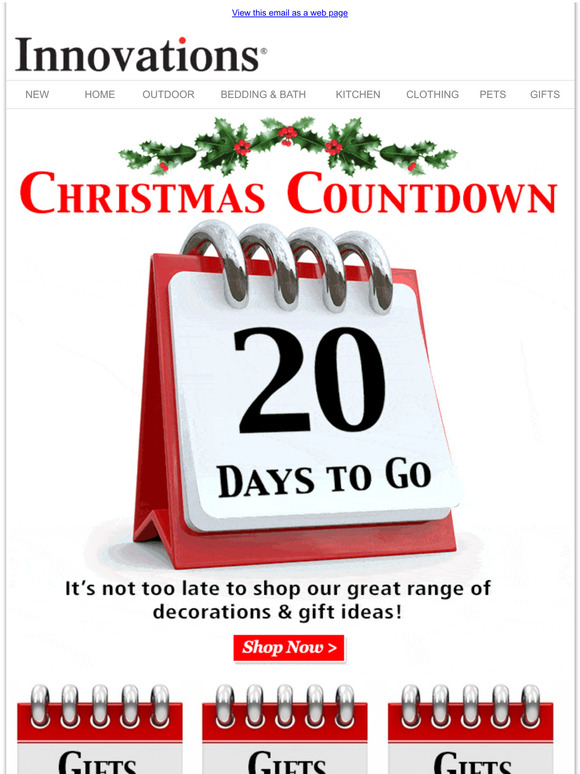 Innovations: 🎄 Christmas Countdown: 20 Days To Go! | Milled