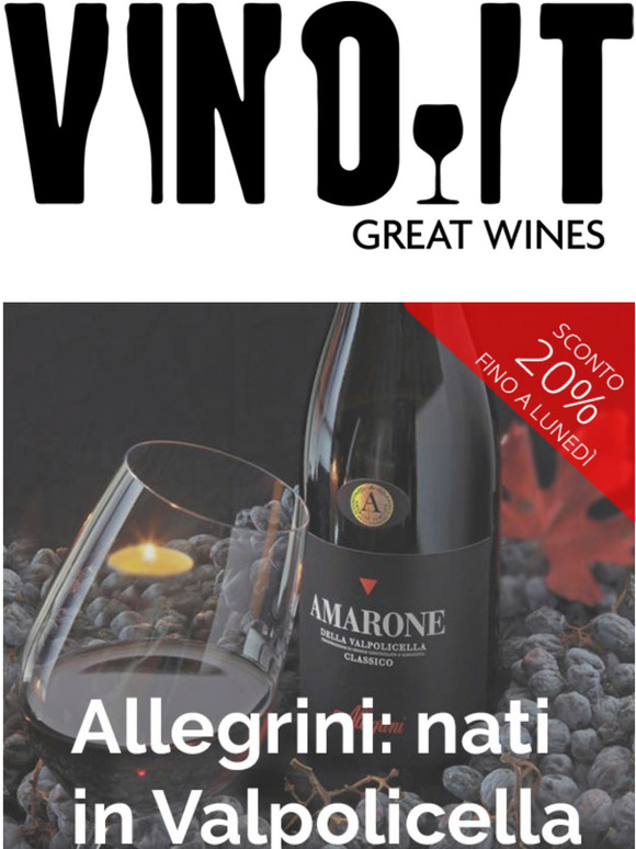 ALLEGRINI: regala e regalati grandi vini veneti -