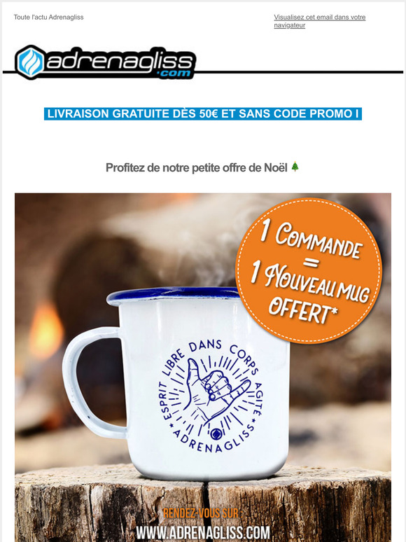 1 commande = 1 mug métal offert 🎄