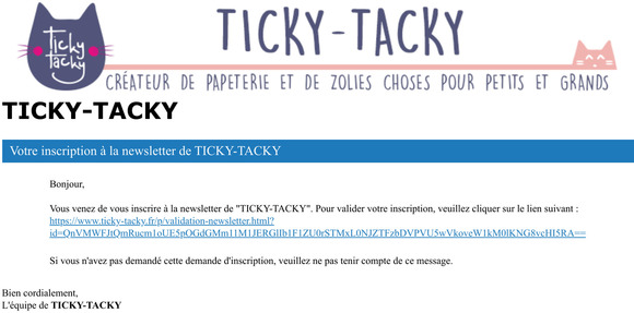 Inscription à la newsletter