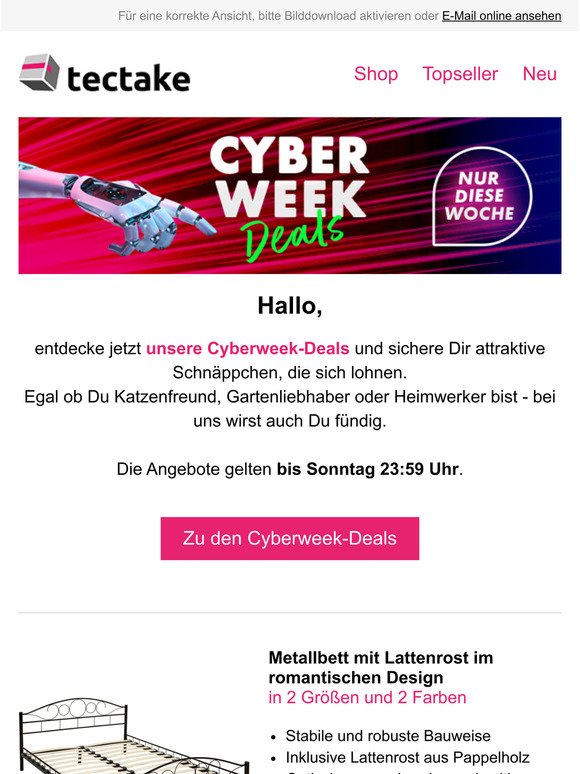 Entdecke unsere Cyberweek Deals!
