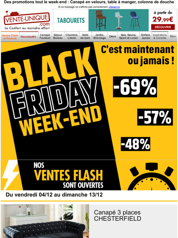 Vente-Unique.com: Black Friday Week-end : c'est maintenant ou jamais ...