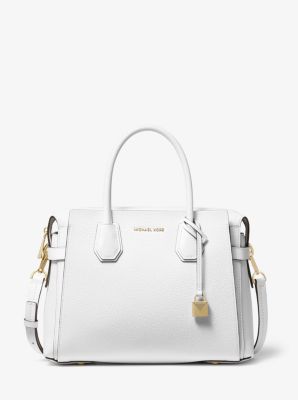 Donna Michael Kors Borsa a mano Mercer media in pelle martellata tricolore  Sabbia Chiaro Cangiante | Borse a mano – Andrea Agresti