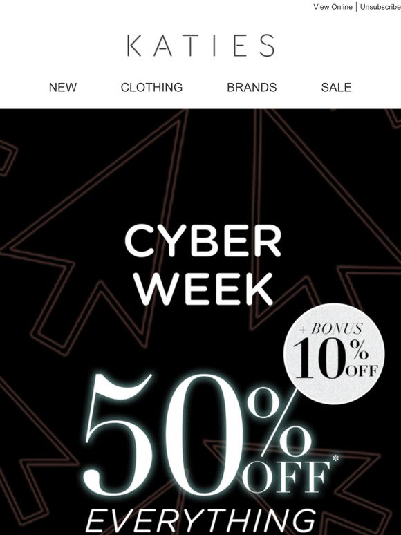 LAST CHANCE! Cyber Week Is Coming To An End!