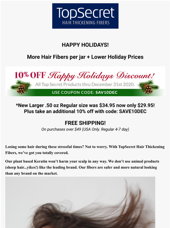 December Coupon - Thicker, Denser Hair for less!