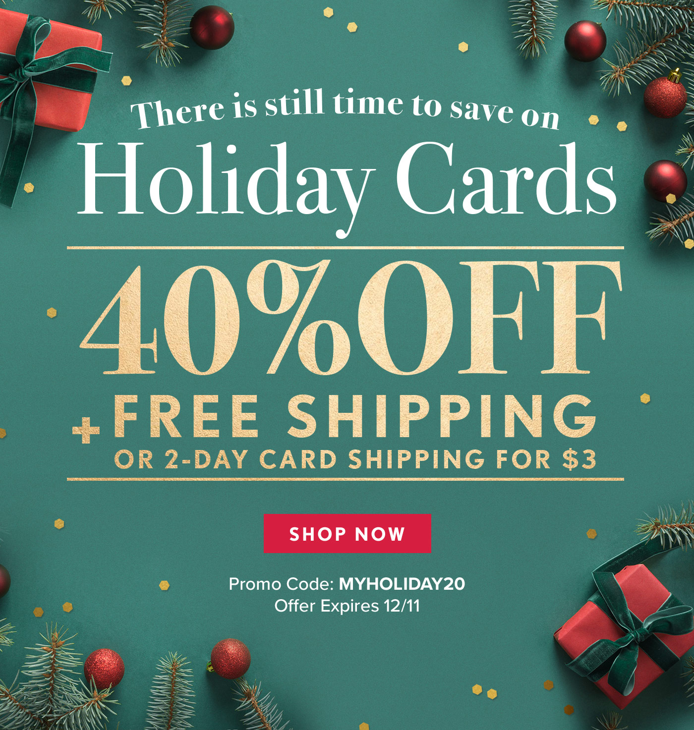 Simply To Impress Tick Tock Time Is Running Out 40 Off Free Shipping On Holiday Cards Ends Soon Milled