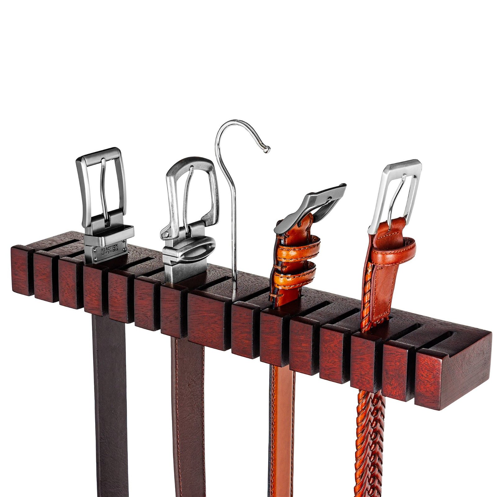 Image of BLOCK - Belt Hanger & Belt Rack Organizer (Mahogany Hardwood)