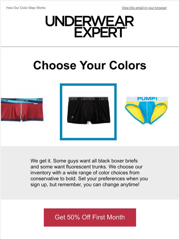The Underwear Expert, Inc.: What Color Underwear Are You Wearing? | Milled