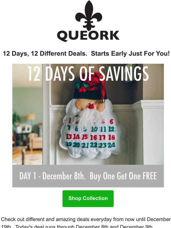12 Days Of Savings - Day 1.  Buy 1 Get 1 Free 🎁
