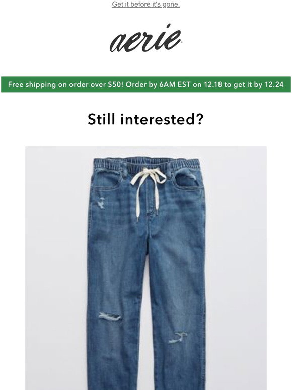 Aerie Easy Denim Pant 