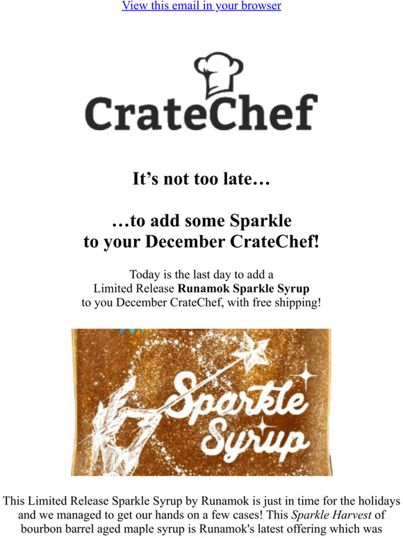 Add Some Sparkle To Your Order - Last Chance!