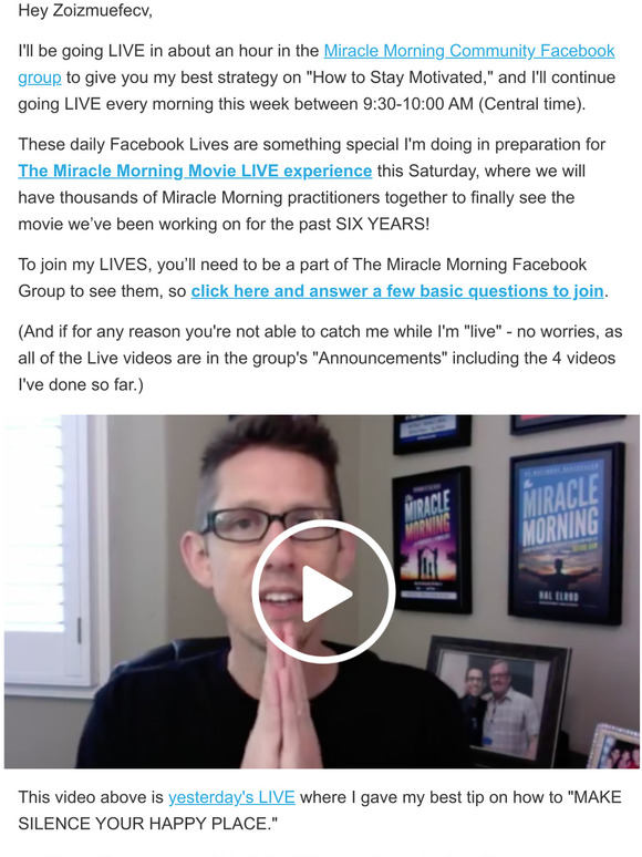 ☀️I'm going LIVE this morning to teach "How to Stay Motivated"