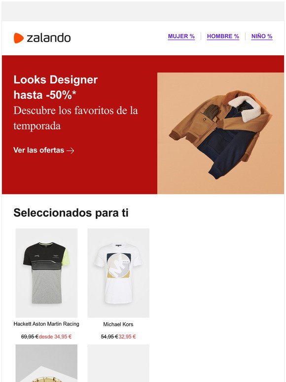 Rebajas de hasta -50% en looks Designer 💣