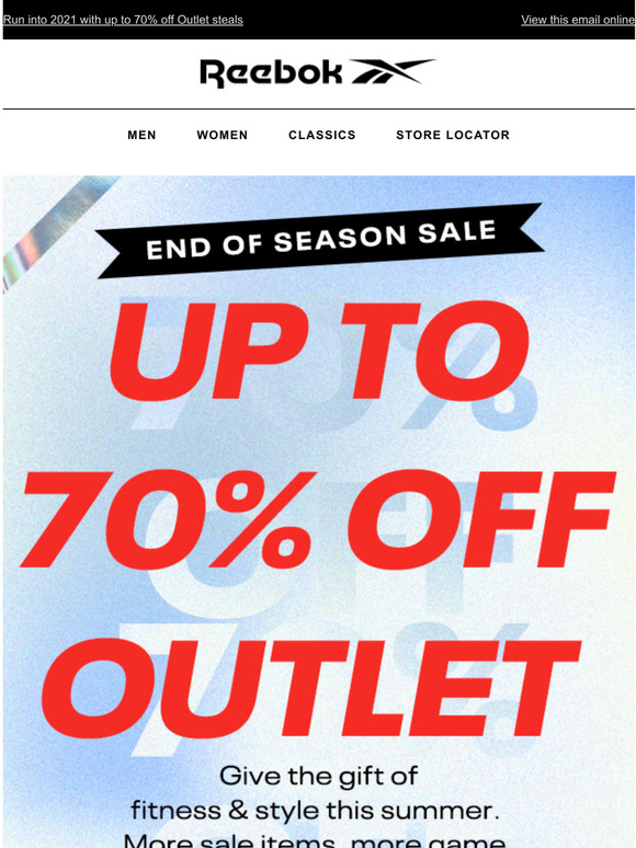 reebok end of season sale