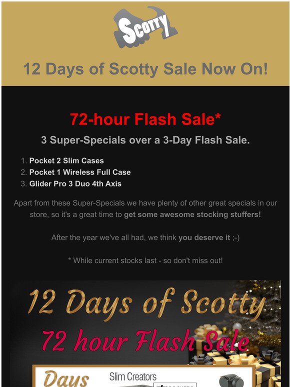📷 Day 4 - DJI Pocket 2 & 1 Cases, Glider Duo - 24hr Flash Sale - 12 Days of Scotty - Scotty Makes Stuff