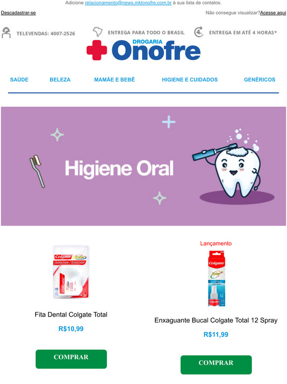 Colgate - Cuidado e Higiene Bucal que você precisa!