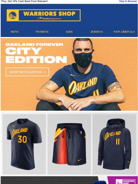 He designed Warriors 'The Town' apparel. He says 'Oakland Forever
