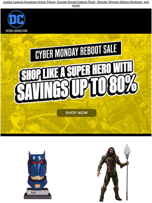Last chance to save up to 80% in our Cyber Monday Reboot!