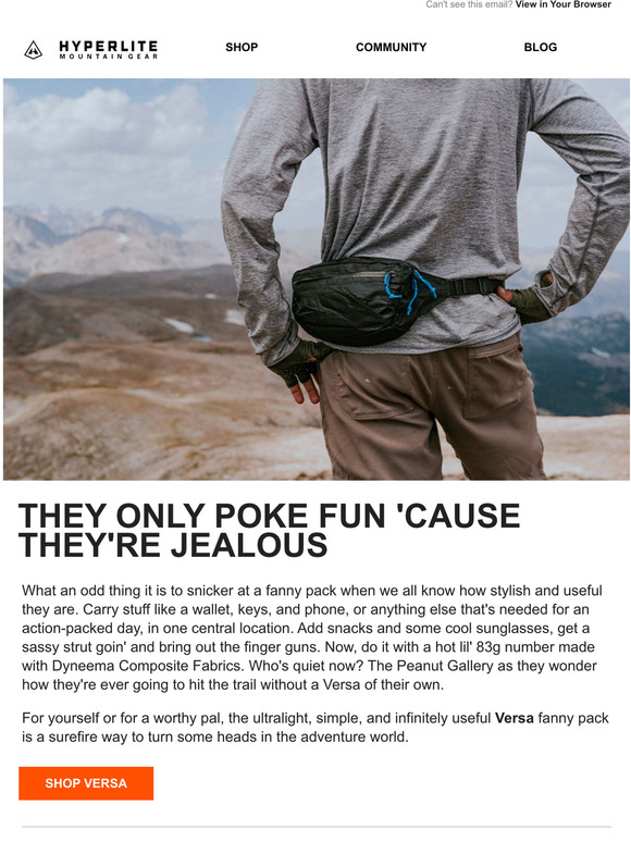 Hyperlite Mountain Gear Take The Timeless Style Of The Fanny Pack To The Next Level Milled