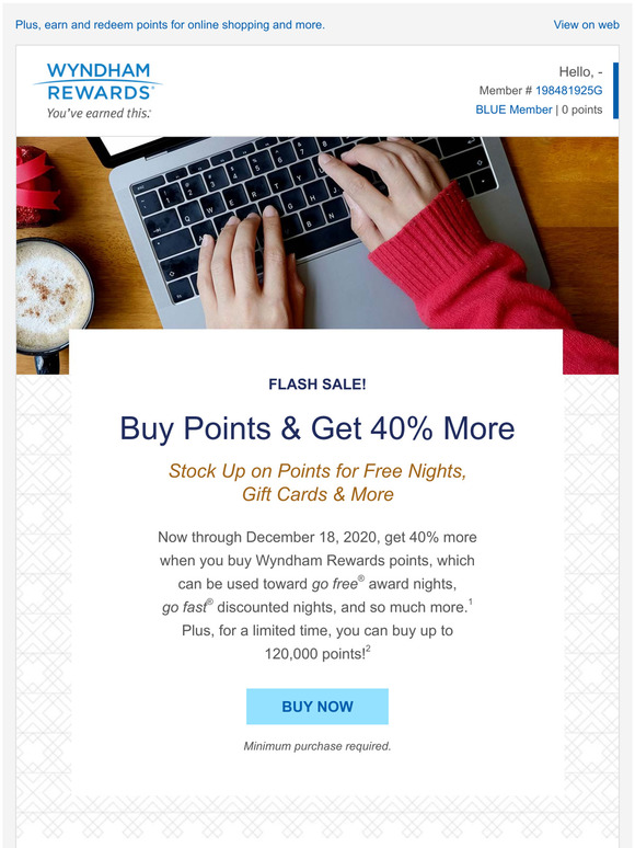 Treat Yourself to 40% More Points