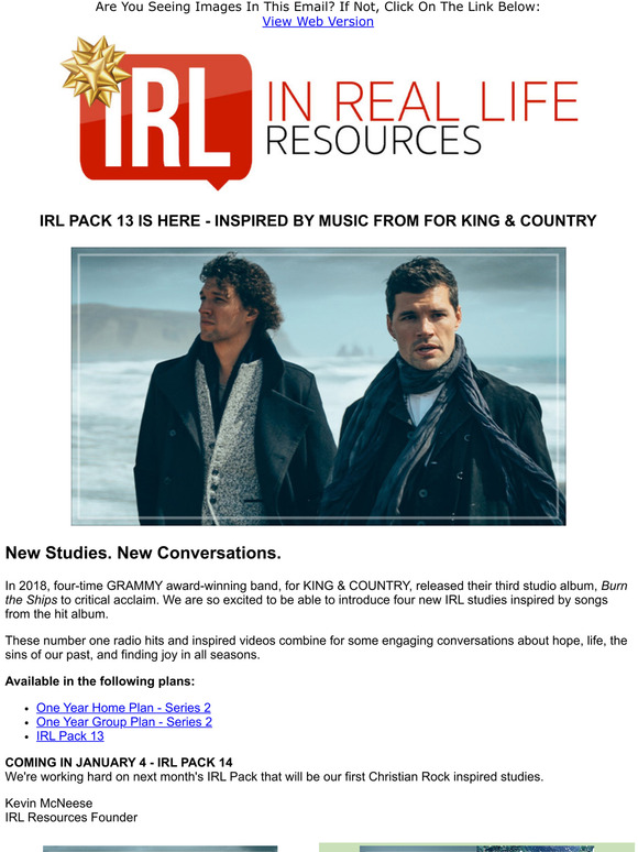 4 New Studies Inspired By for KING and COUNTRY