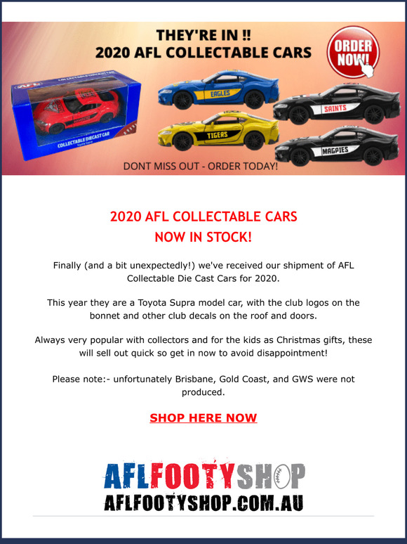 2020 afl diecast cars