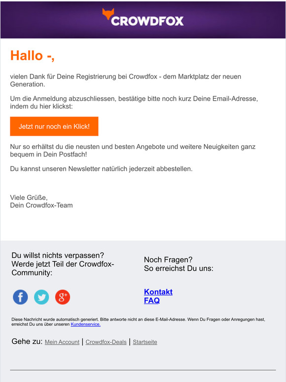 Nur noch ein Klick!