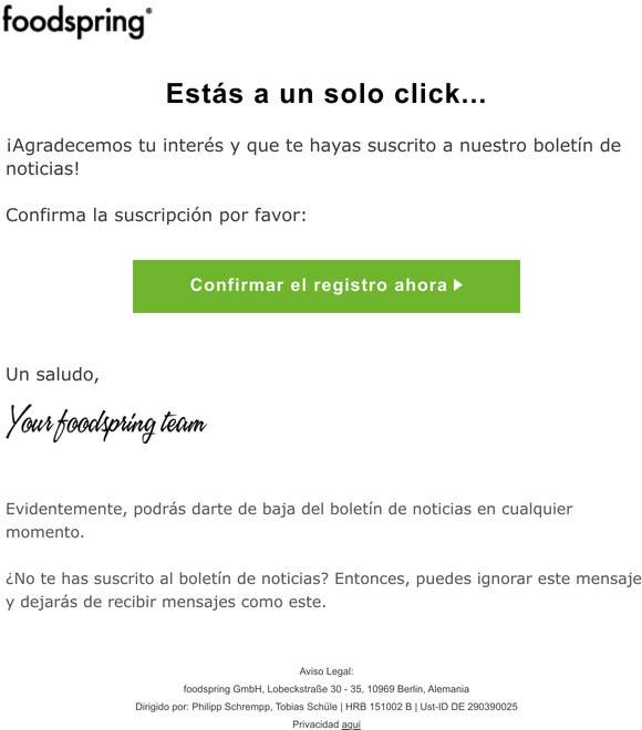 Confirma tu suscripción