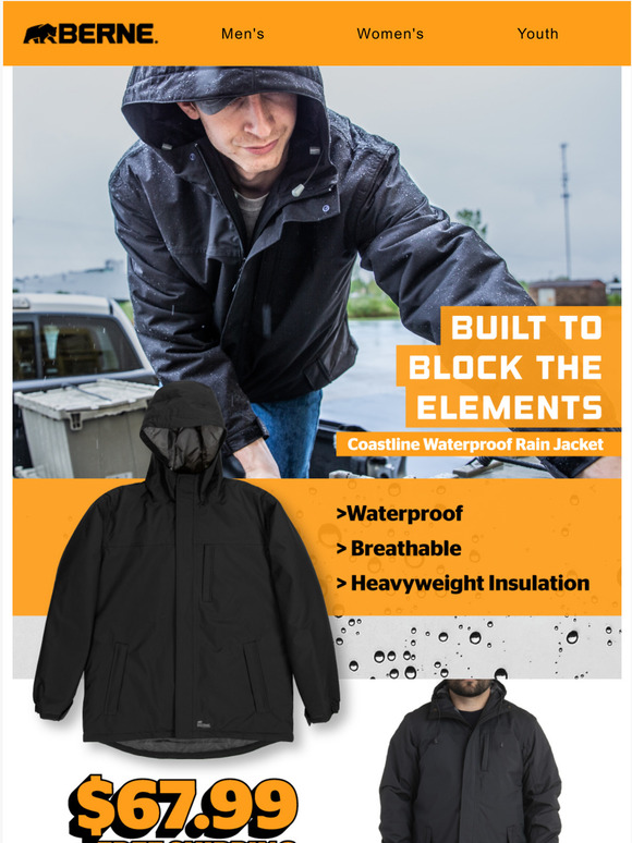 berne rain jacket