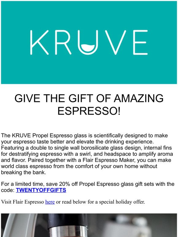 KRUVE PROPEL - Start Swirling Your Espresso 