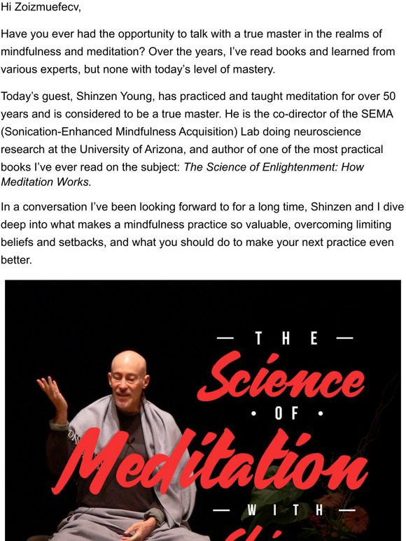 The Science of Meditation with Shinzen Young