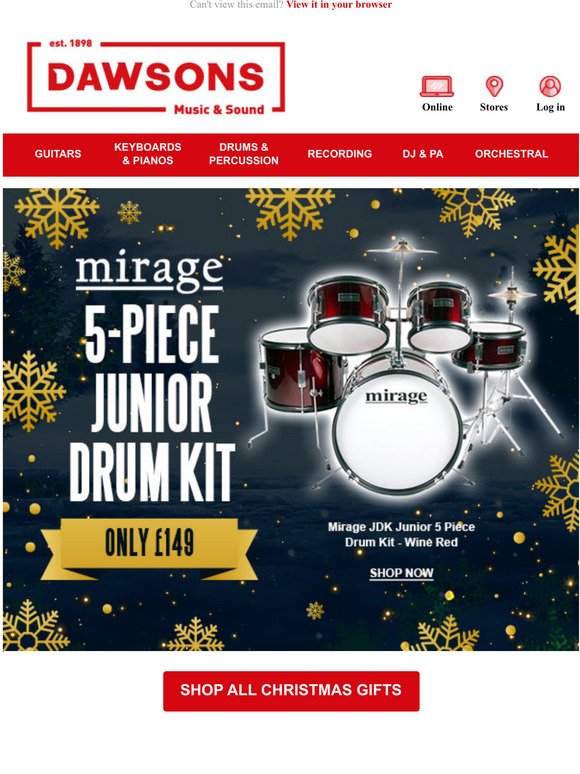 Get your Christmas Gifting with Mirage Drums & more! 🥁