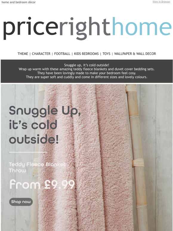 Snuggle up, it's cold outside...🥶🧸Teddy Fleece Bedding Sets at Price Right Home