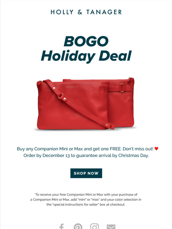 BOGO Holiday Deal Going on Now