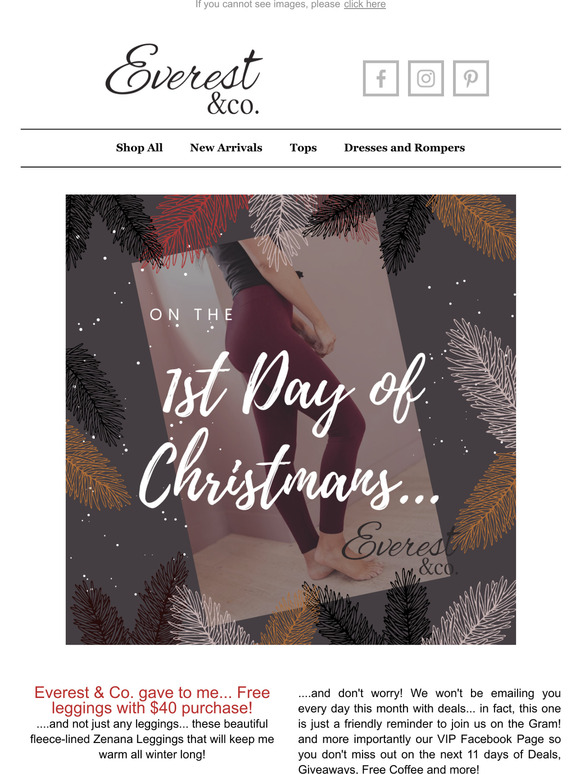 On the first day of Christmas... FREE.....