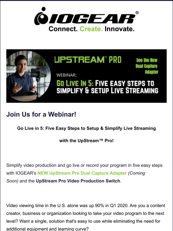 [Webinar- Today!] Go Live in 5: Five Easy Steps to Simplify & Setup Live Streaming