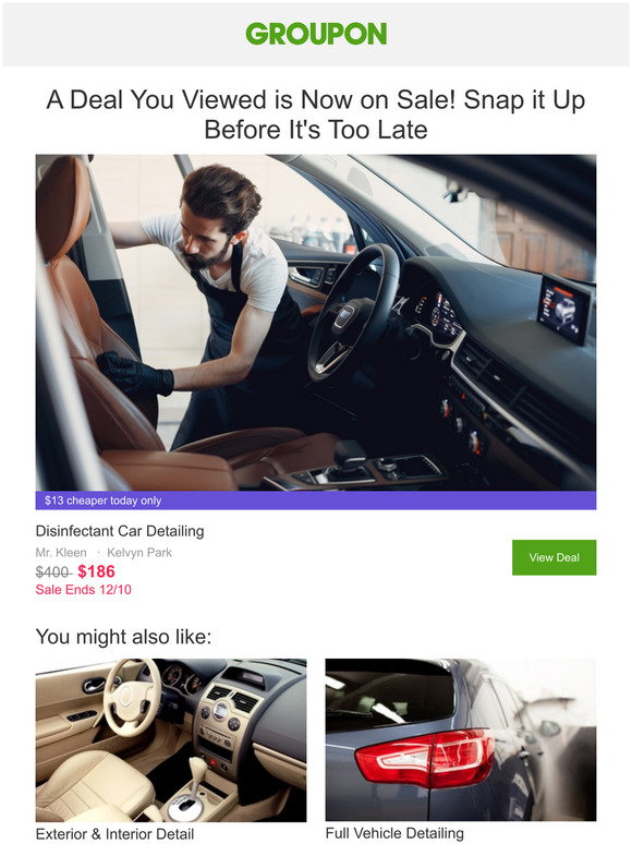 Groupon Ru A Deal You Viewed Is Now On Sale Milled