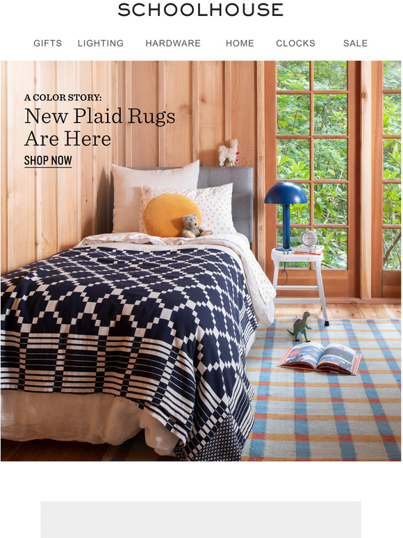 Schoolhouse In Color AllNew Plaid Rugs Have Arrived Milled
