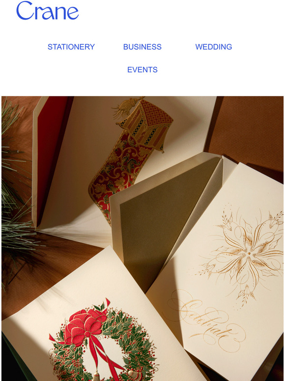 Crane & Co Buy Any 3 Holiday Card Boxed Sets, and Save 10! Milled
