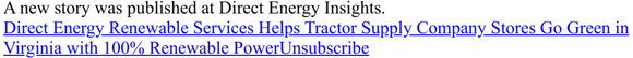 Direct Energy Online Media Center news alerts