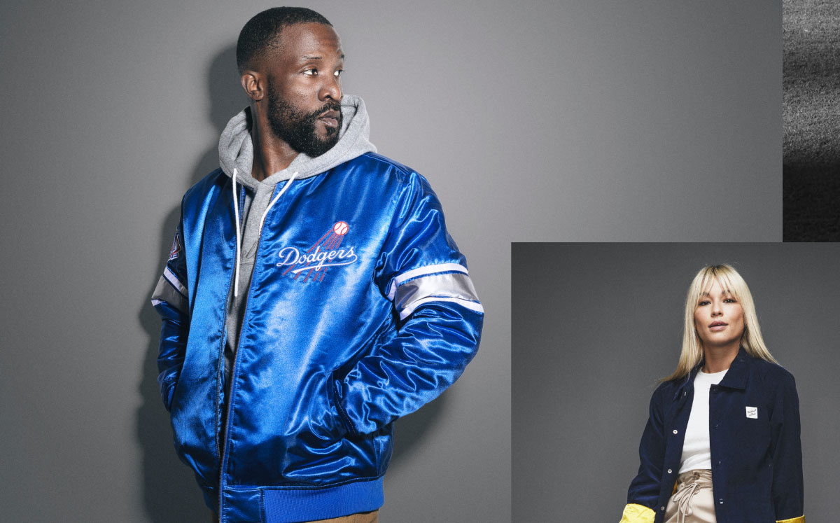 mitchell and ness dodgers satin jacket